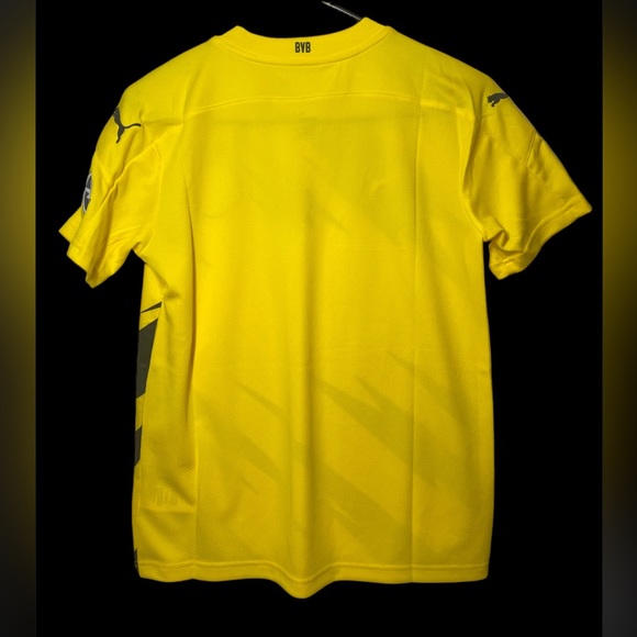 NWT $70 Puma Borussia Dortmund BVB Yellow Soccer Jersey Youth Size L (13-14Y) - Picture 7 of 10